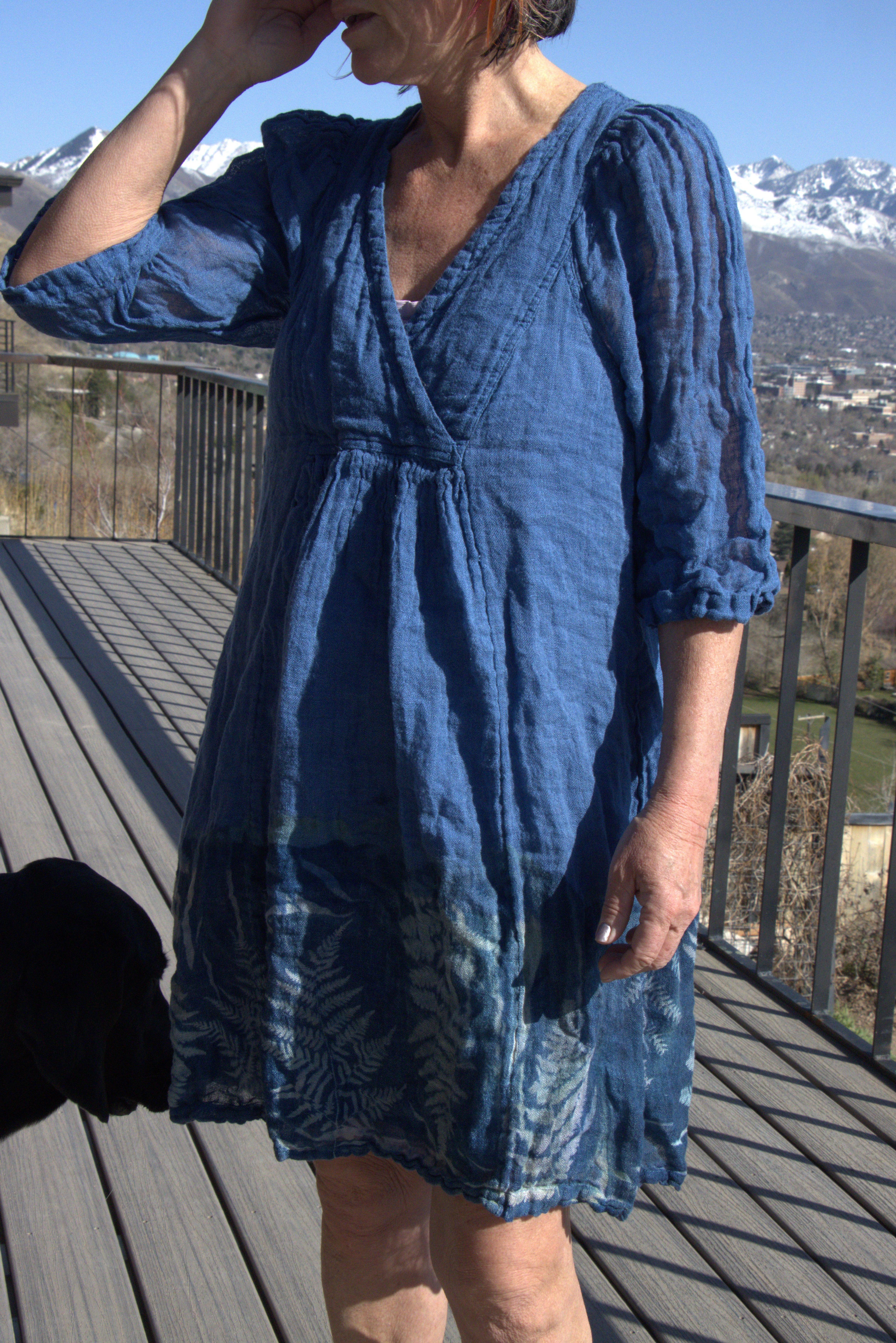 Blue Fern Dress | Small-Large | Thursday Saturday