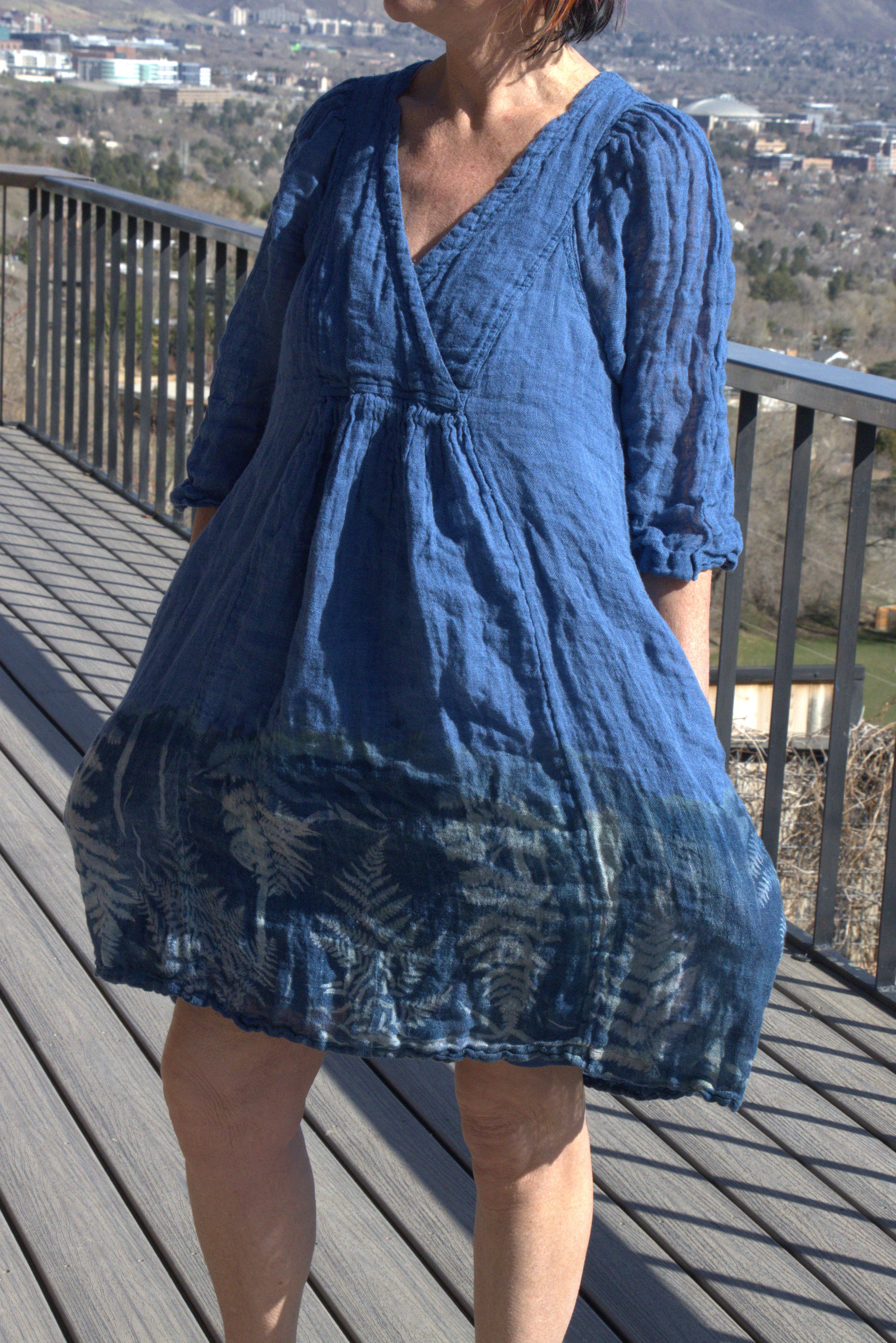 Blue Fern Dress | Small-Large | Thursday Saturday